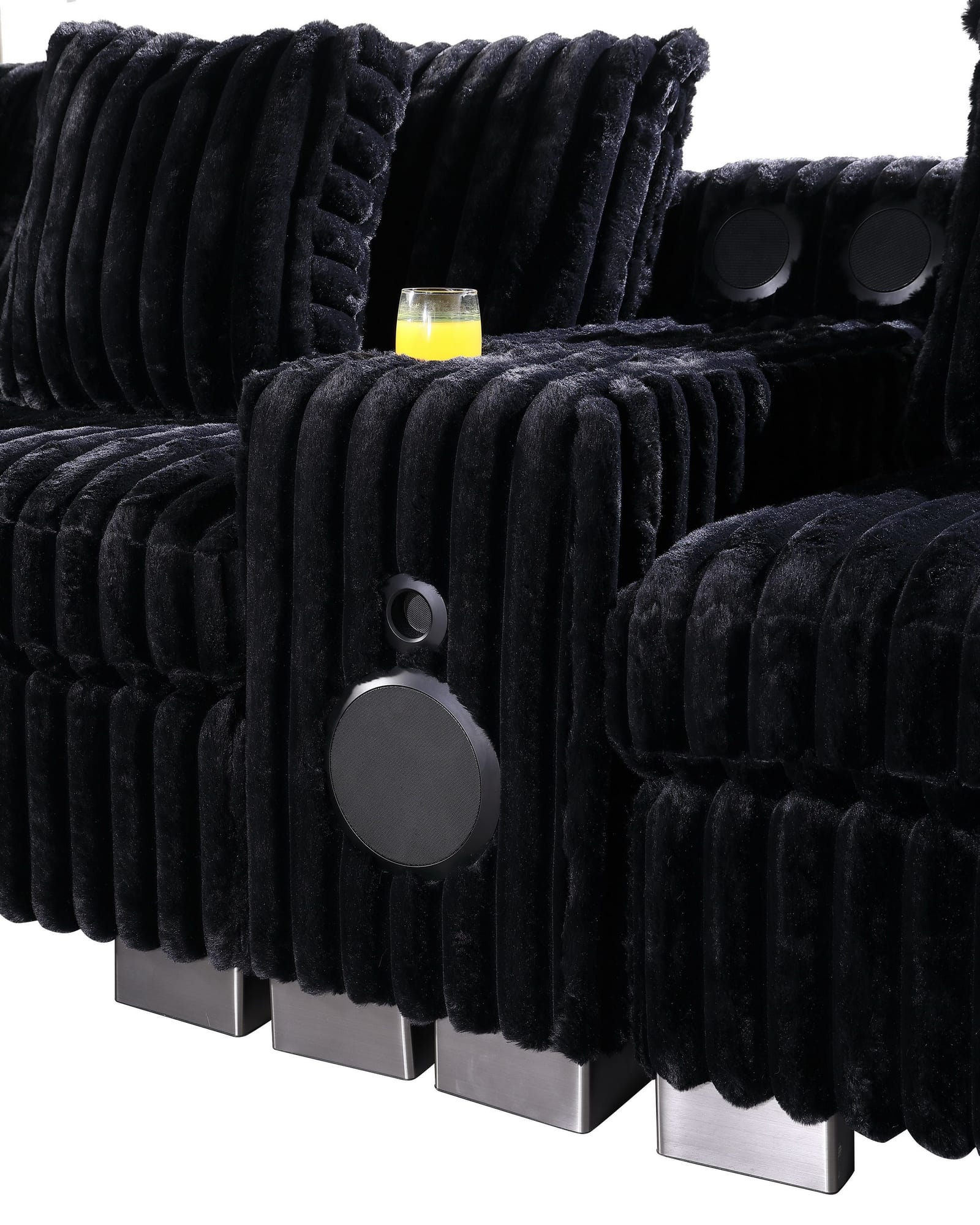 Snuggle Station Black 6 or 7-Piece Sectional view 3