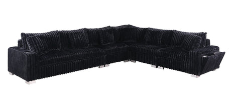Snuggle Station Black 6 or 7-Piece Sectional view 5