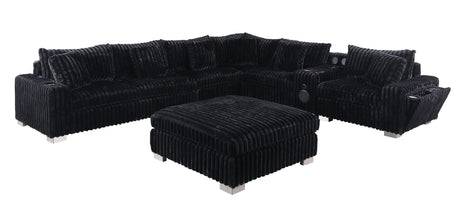 Snuggle Station Black 6 or 7-Piece Sectional view 6