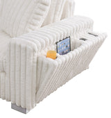 Snuggle Station Cream Reclining 6 or 7-Piece Sectional view 12