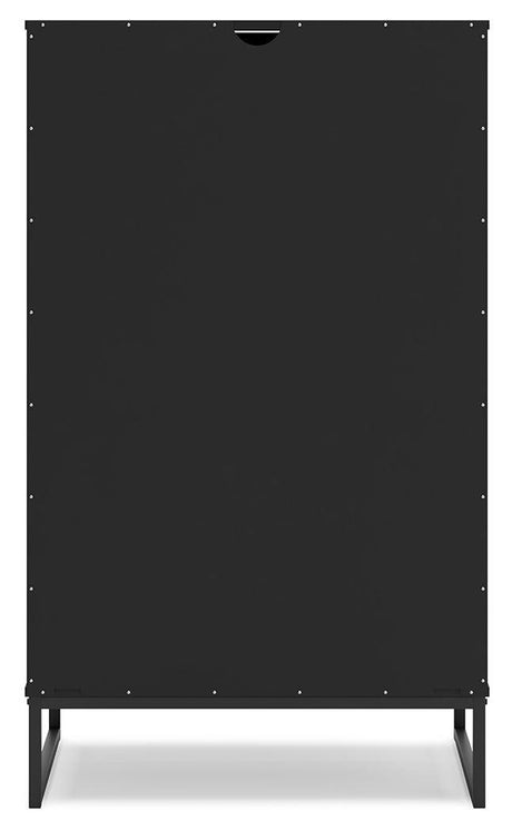 Socalle Black Chest of Drawers - Ella Furniture