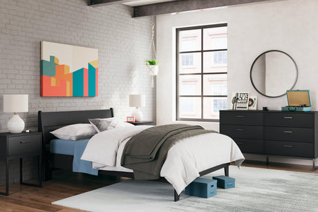 Socalle Black Dresser - Ella Furniture