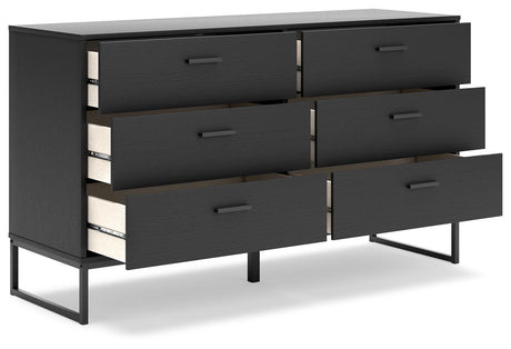 Socalle Black Dresser - Ella Furniture