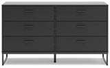 Socalle Black Dresser - Ella Furniture