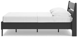 Socalle Black Full Panel Platform Bed - Ella Furniture