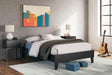 Socalle Black Full Platform Bed - Ella Furniture