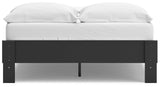 Socalle Black Full Platform Bed - Ella Furniture