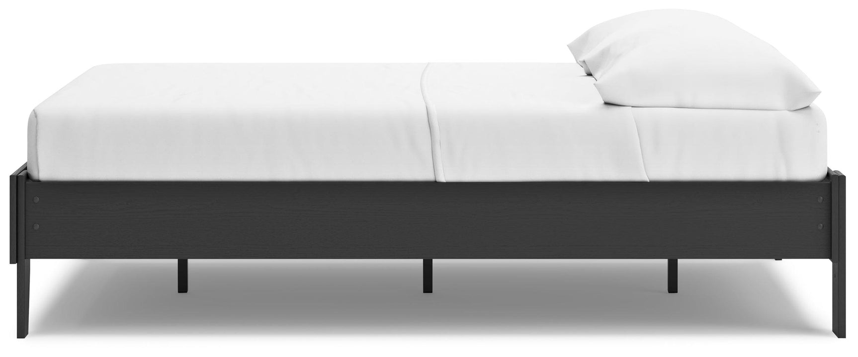 Socalle Black Full Platform Bed - Ella Furniture