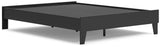 Socalle Black Queen Platform Bed - Ella Furniture