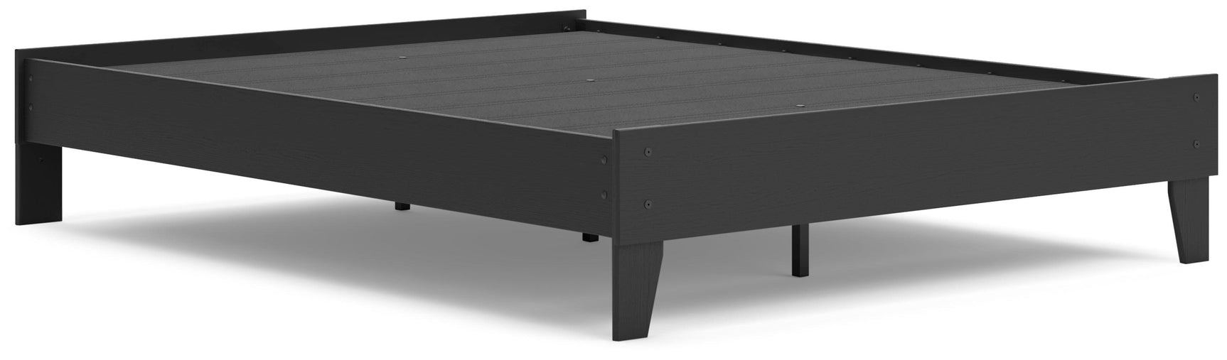 Socalle Black Queen Platform Bed - Ella Furniture
