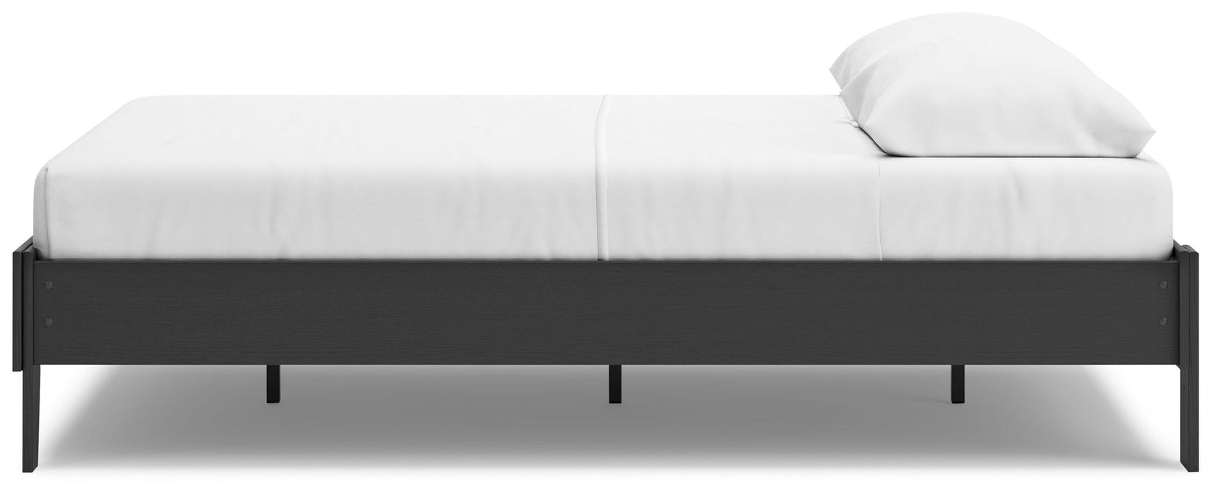Socalle Black Queen Platform Bed - Ella Furniture
