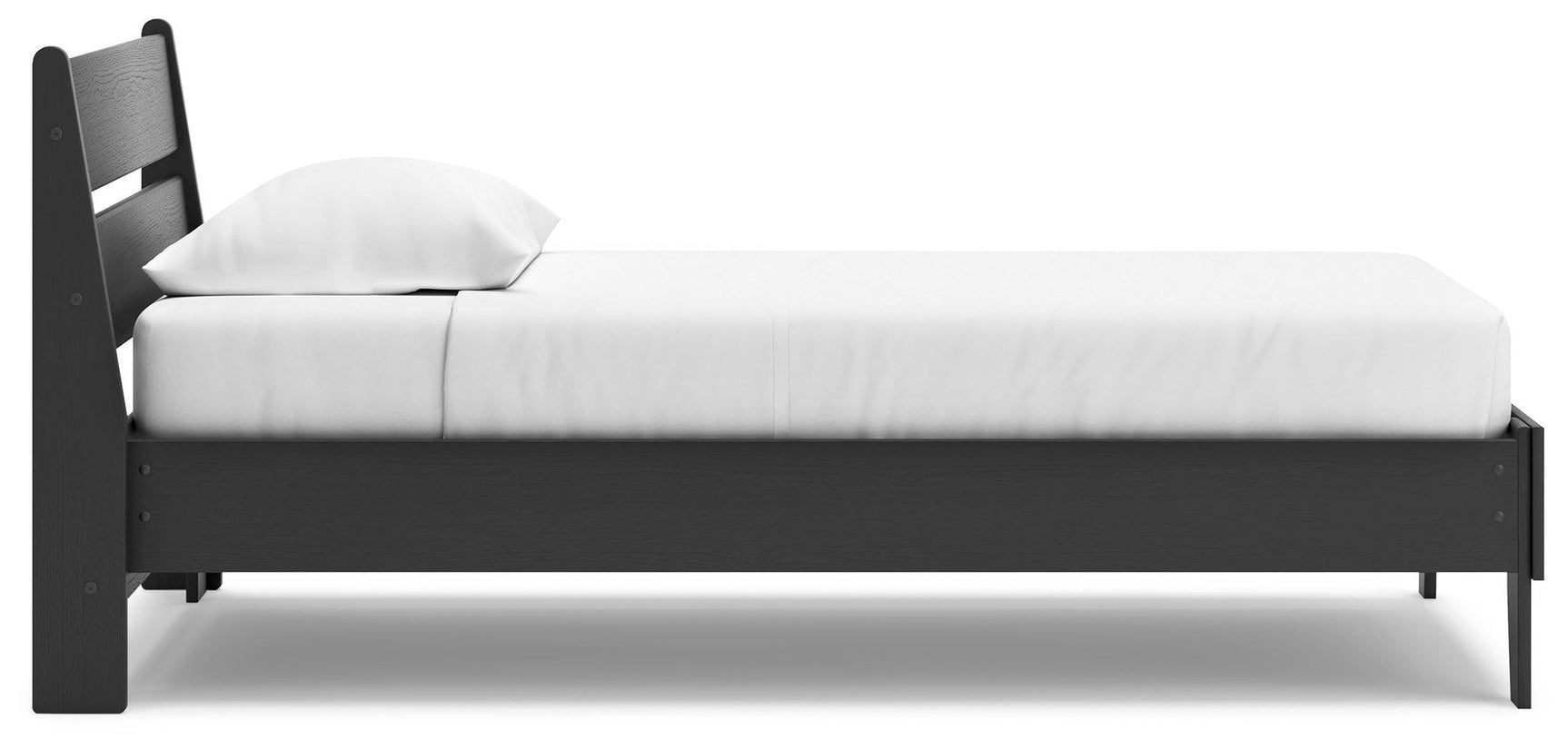 Socalle Black Twin Panel Platform Bed - Ella Furniture