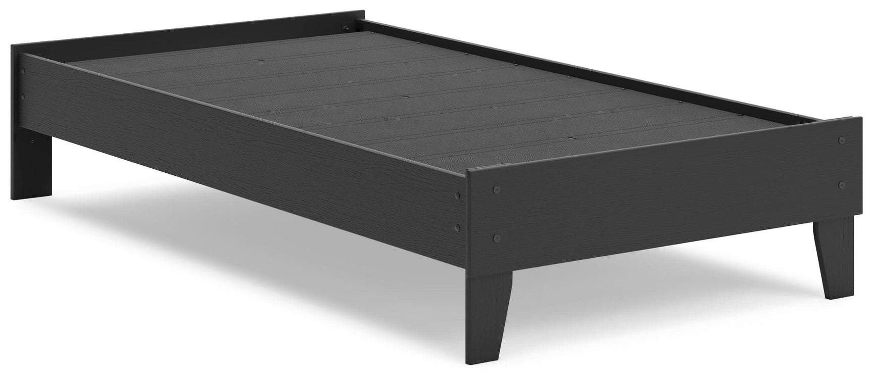 Socalle Black Twin Platform Bed - Ella Furniture