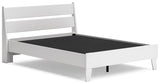 Socalle Two-tone Full Panel Platform Bed - Ella Furniture