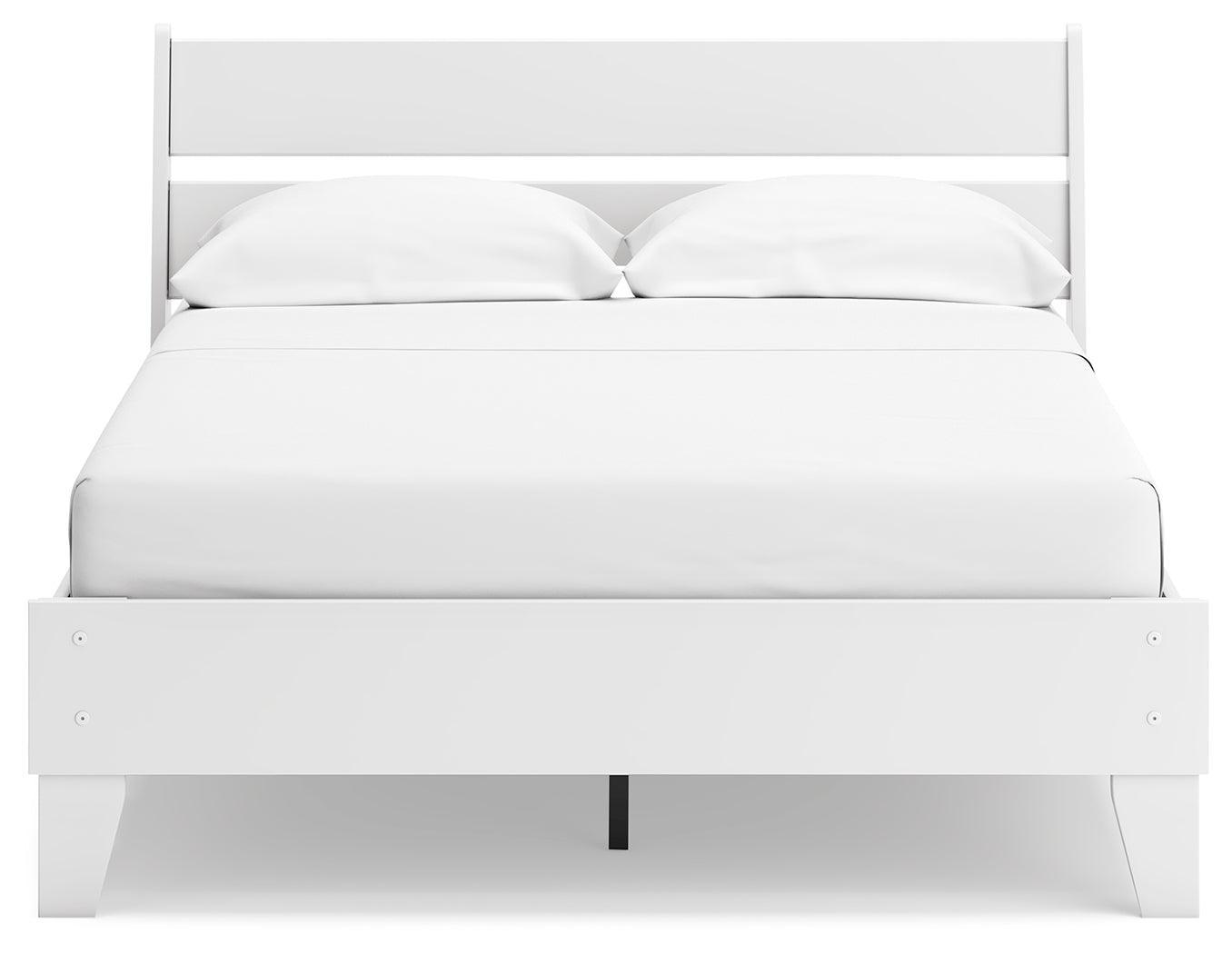Socalle Two-tone Full Panel Platform Bed - Ella Furniture