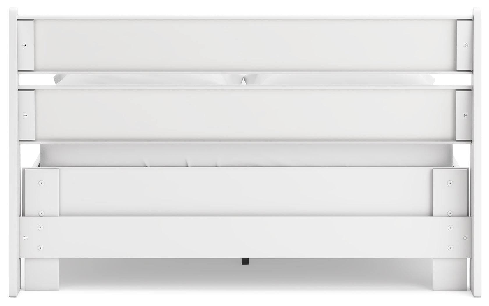 Socalle Two-tone Full Panel Platform Bed - Ella Furniture