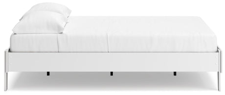 Socalle Two-tone Queen Platform Bed - Ella Furniture