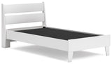 Socalle Two-tone Twin Panel Platform Bed - Ella Furniture