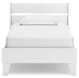 Socalle Two-tone Twin Panel Platform Bed - Ella Furniture