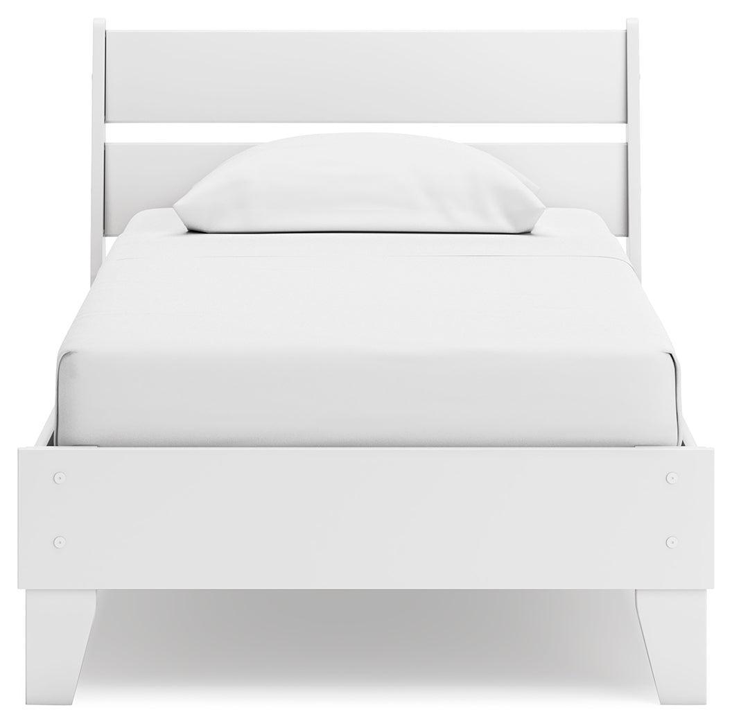 Socalle Two-tone Twin Panel Platform Bed - Ella Furniture