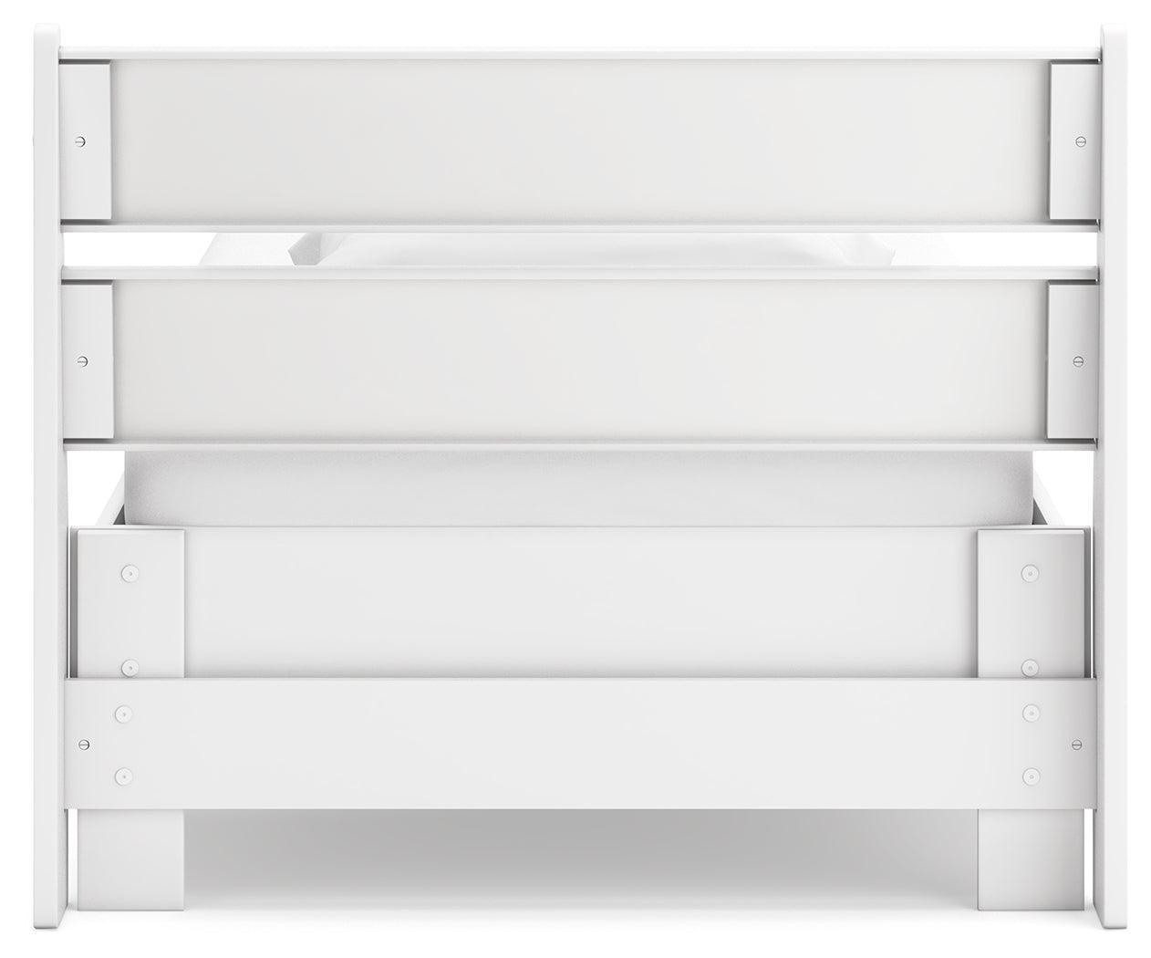 Socalle Two-tone Twin Panel Platform Bed - Ella Furniture