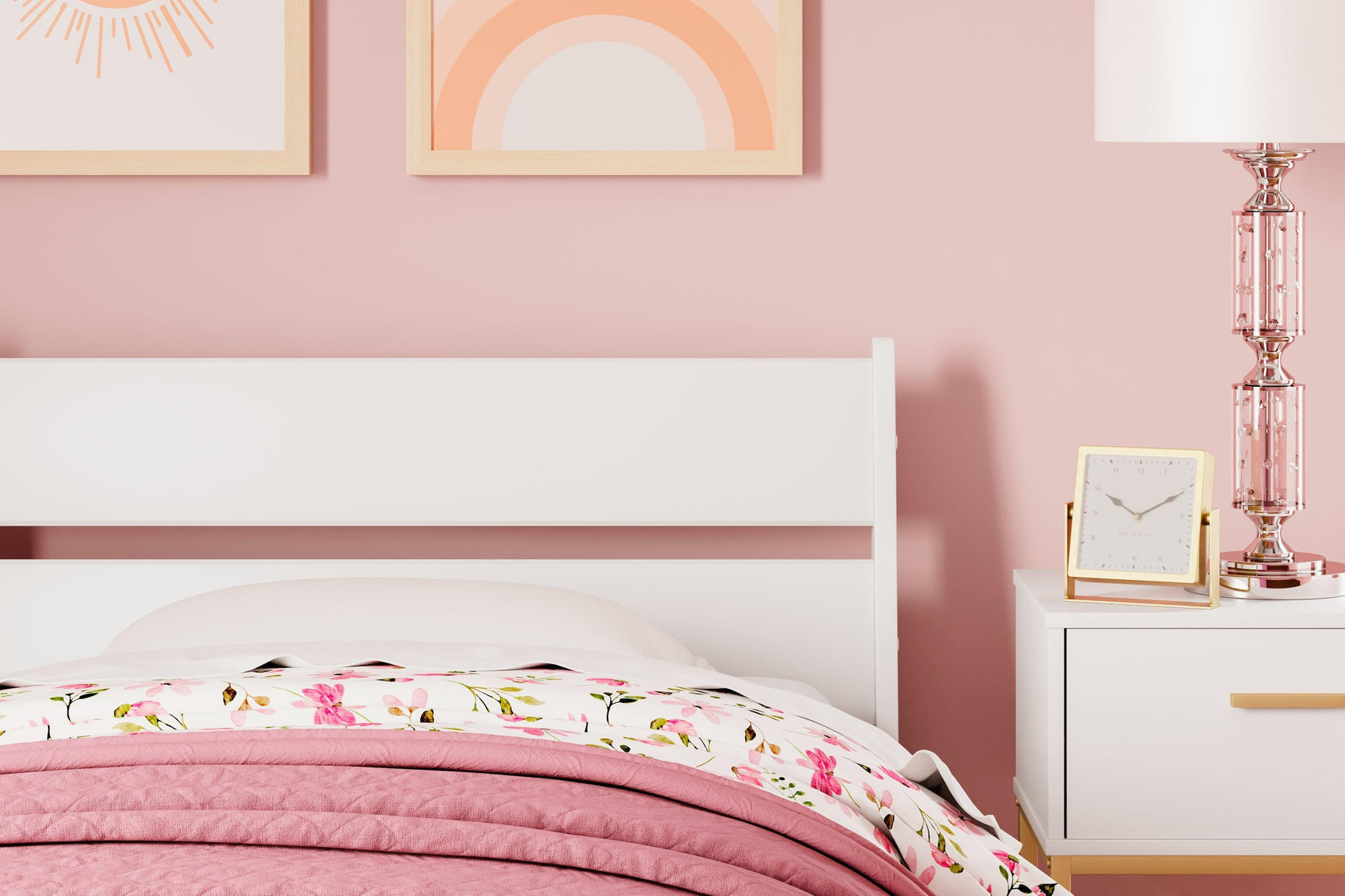 Socalle Two-tone Twin Panel Platform Bed - Ella Furniture