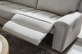 Social Pointe Pearl/Ash Chenille 3-Piece Power Reclining Sectional detail view