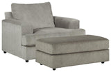 Soletren Ash Chair And Ottoman - Ella Furniture