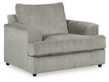 Soletren Ash Chair And Ottoman - Ella Furniture