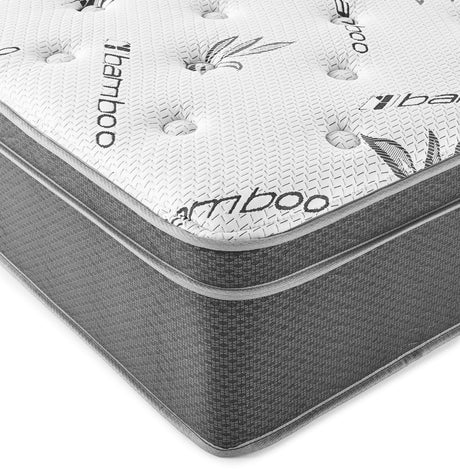 Sommet 13" Full Bamboo Euro Top Memory Foam Hybrid Mattress 350363F - Ella Furniture