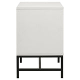 Sonora 2-drawer Nightstand Bedside Table White 224862 - Ella Furniture