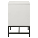 Sonora 2-drawer Nightstand Bedside Table White 224862 - Ella Furniture