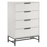 Sonora 4-drawer Bedroom Chest White 224865 - Ella Furniture