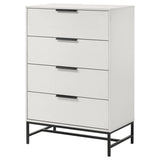 Sonora 4-drawer Bedroom Chest White 224865 - Ella Furniture