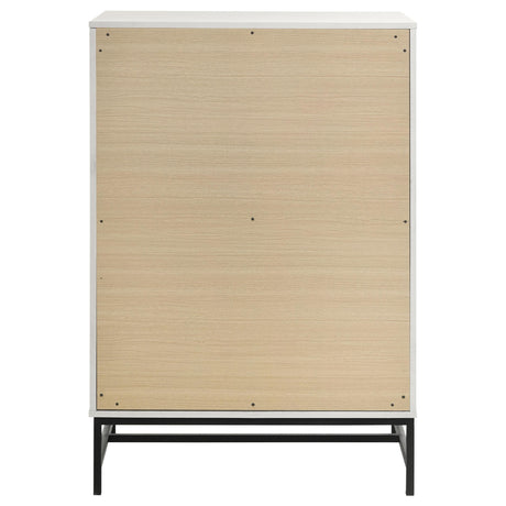 Sonora 4-drawer Bedroom Chest White 224865 - Ella Furniture