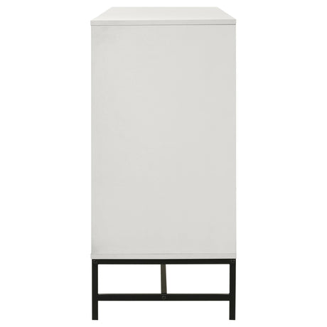 Sonora 6-drawer Bedroom Dresser White 224863 - Ella Furniture