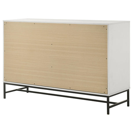 Sonora 6-drawer Bedroom Dresser White 224863 - Ella Furniture