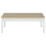 Stacie 3-Piece Composite Wood Coffee Table Set Antique Pine And White 709950 - Ella Furniture