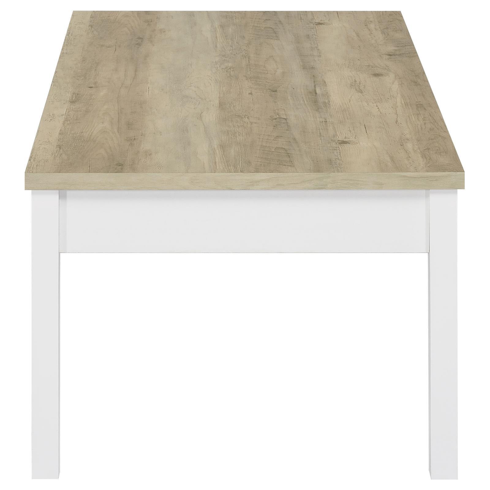 Stacie 3-Piece Composite Wood Coffee Table Set Antique Pine And White 709950 - Ella Furniture