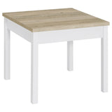 Stacie 3-Piece Composite Wood Coffee Table Set Antique Pine And White 709950 - Ella Furniture