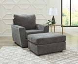 Stairatt Gravel Chair And Ottoman - Ella Furniture