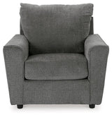 Stairatt Gravel Chair And Ottoman - Ella Furniture
