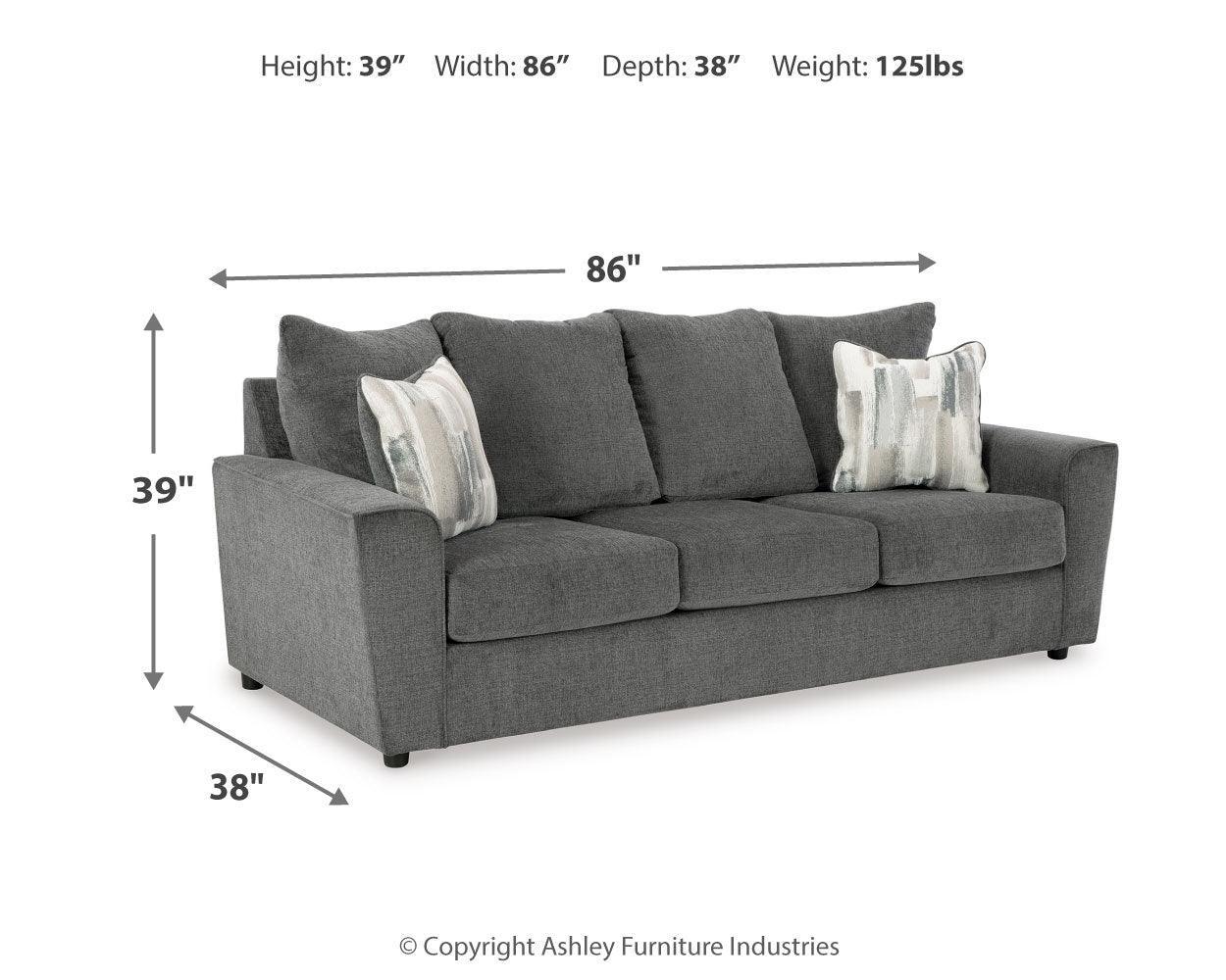Stairatt Gravel Sofa, Loveseat, Chair And Ottoman - Ella Furniture