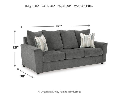 Stairatt Gravel Sofa, Loveseat, Chair And Ottoman - Ella Furniture