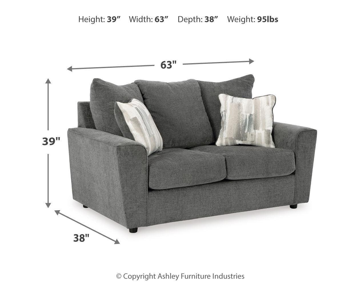 Stairatt Gravel Sofa, Loveseat, Chair And Ottoman - Ella Furniture