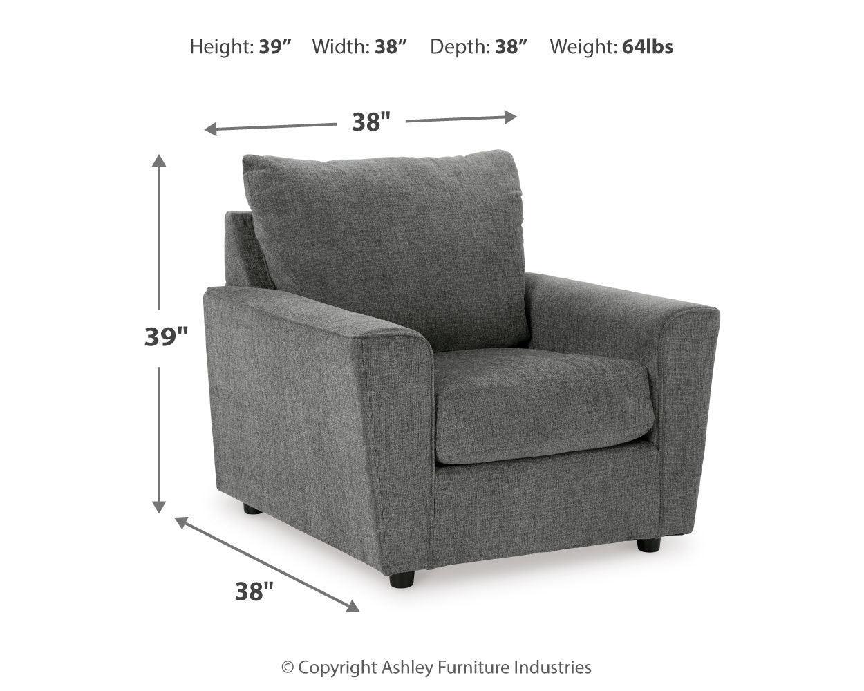 Stairatt Gravel Sofa, Loveseat, Chair And Ottoman - Ella Furniture