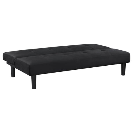 Stanford Motion Collection Stanford Multipurpose Upholstered Tufted Convertible Sofa Bed Black 360238 - Ella Furniture