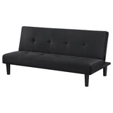 Stanford Motion Collection Stanford Multipurpose Upholstered Tufted Convertible Sofa Bed Black 360238 - Ella Furniture