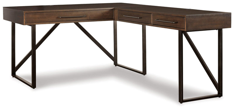 Starmore Brown Home Office Desk With Chair - Ella Furniture