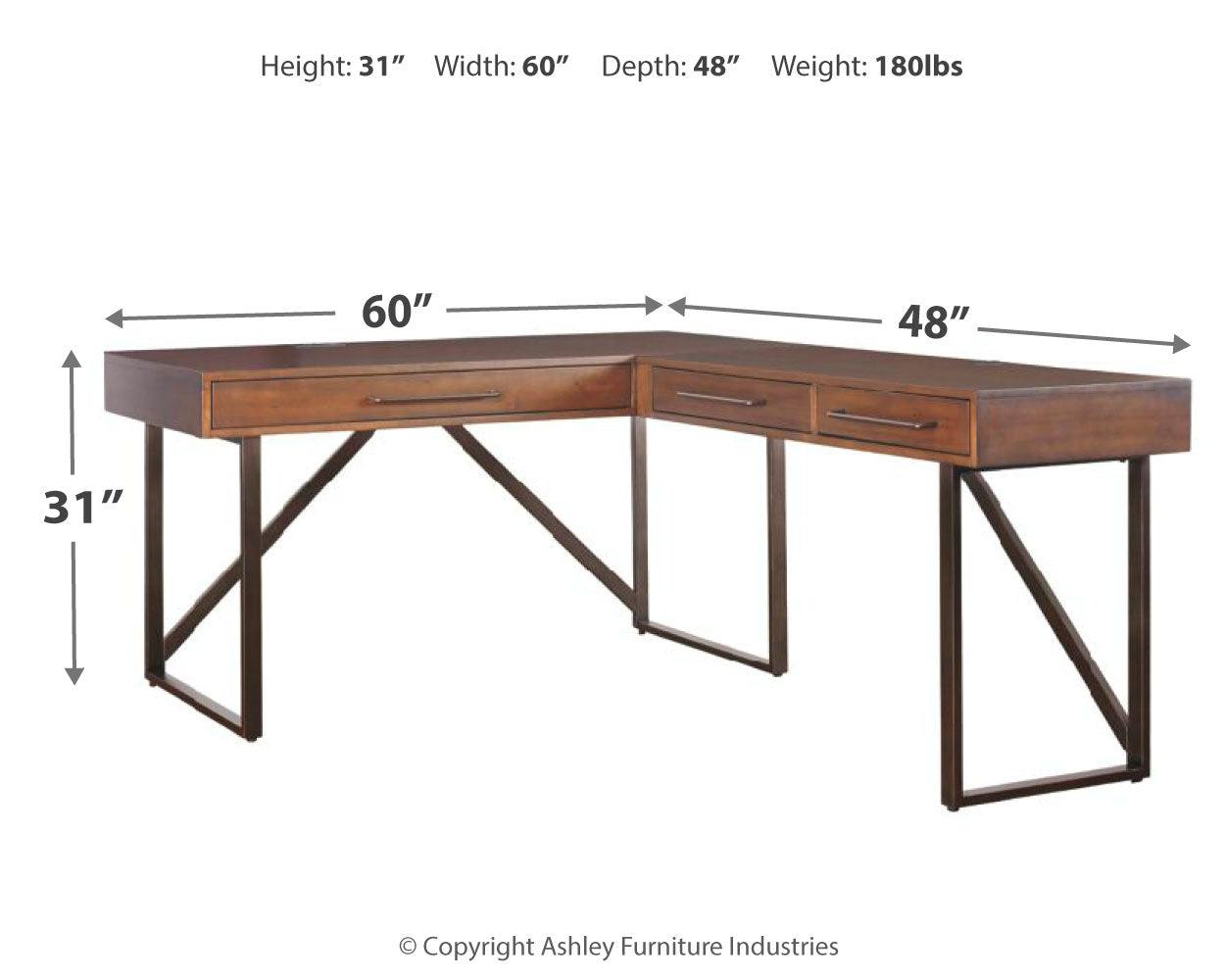 Starmore Brown Home Office Desk With Chair - Ella Furniture